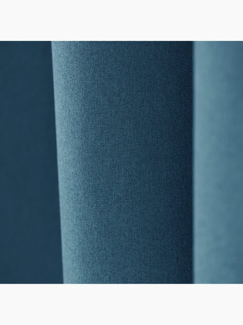 Rideau 100% occultant thermique phonique chiné midnight - Kiabi