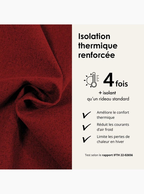 Rideau 100% occultant thermique phonique chiné midnight - Kiabi