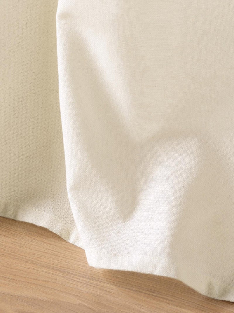 Rideau à Oeillets Camalia Top Jacquard Bois naturel - Kiabi