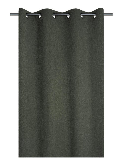 Rideau à oeillets doux  - effet bouclette - Kiabi