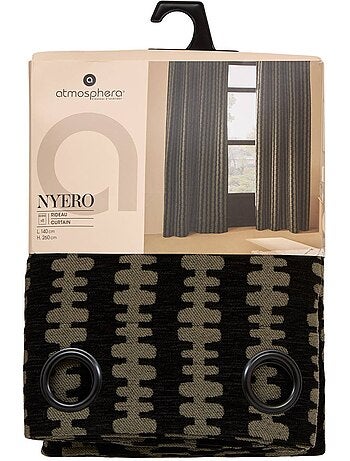 Rideau à oeillets en tissu chenille nyero