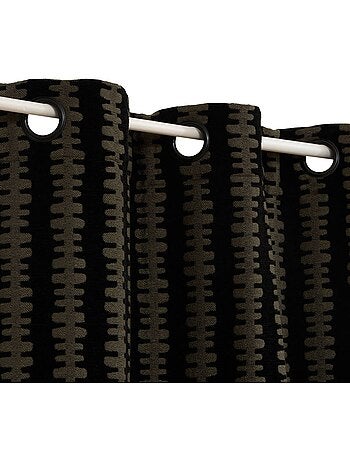 Rideau à oeillets en tissu chenille nyero
