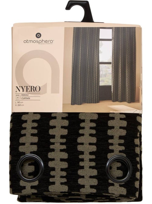 Rideau à oeillets en tissu chenille nyero - Kiabi Rideau à oeillets en tissu chenille nyero - Kiabi