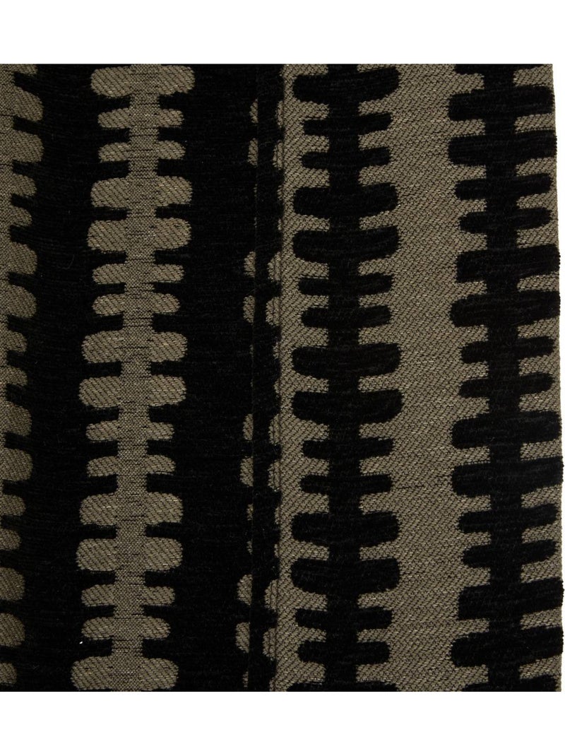 Rideau à oeillets en tissu chenille nyero Vert - Kiabi