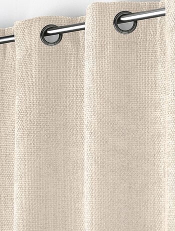 Rideau à œillets en velours chenille