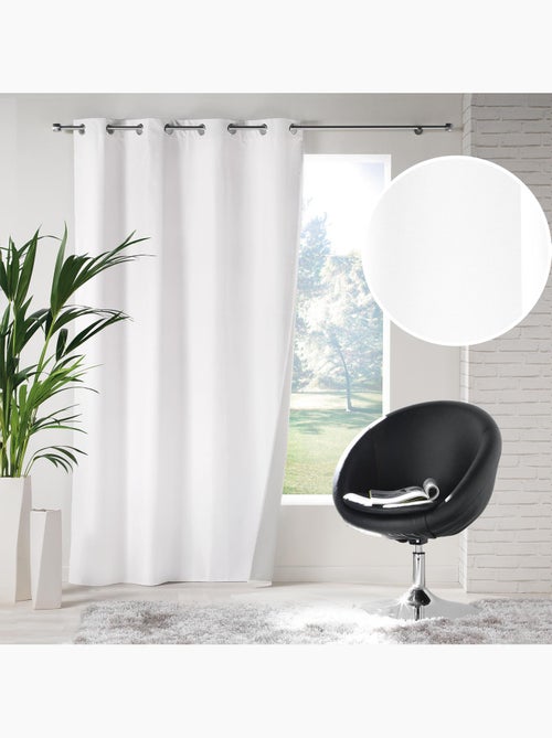 Rideau à oeillets icemount thermique uni - Kiabi