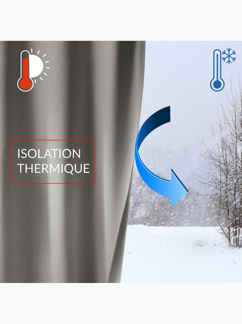Rideau à oeillets icemount thermique uni - Kiabi