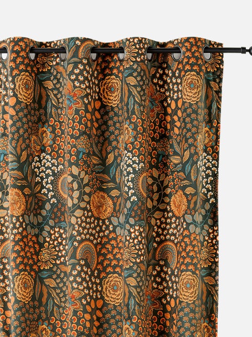 Rideau à Oeillets Motif Cachemire - Kiabi