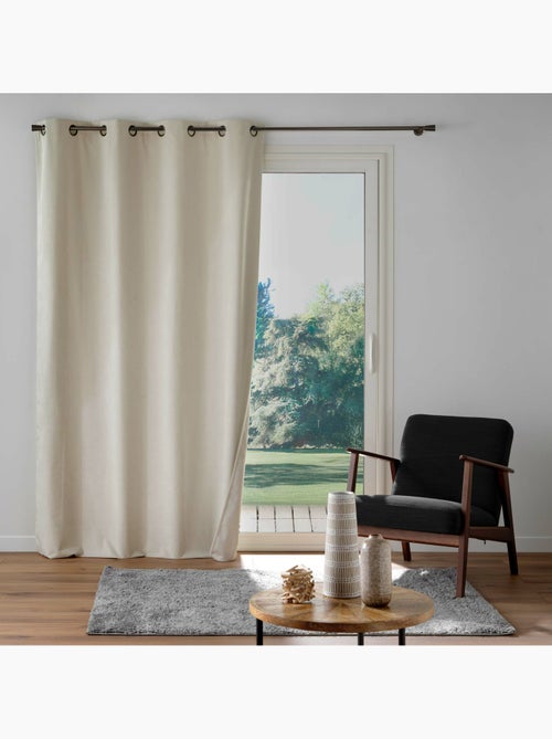 Rideau à œillets – velours texturé – 100 % occultant - léonie - Kiabi Rideau à œillets – velours texturé – 100 % occultant - léonie - Kiabi
