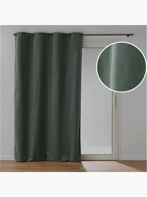 Rideau à œillets – velours texturé – 100 % occultant - léonie - Kiabi Rideau à œillets – velours texturé – 100 % occultant - léonie - Kiabi