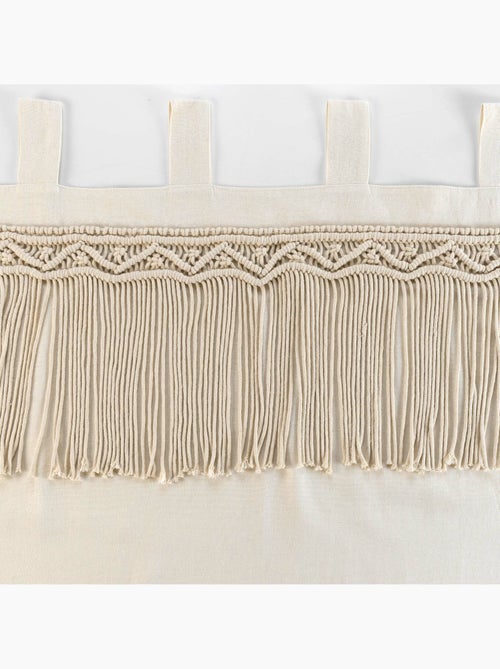 Rideau à passants en macramé - Kiabi