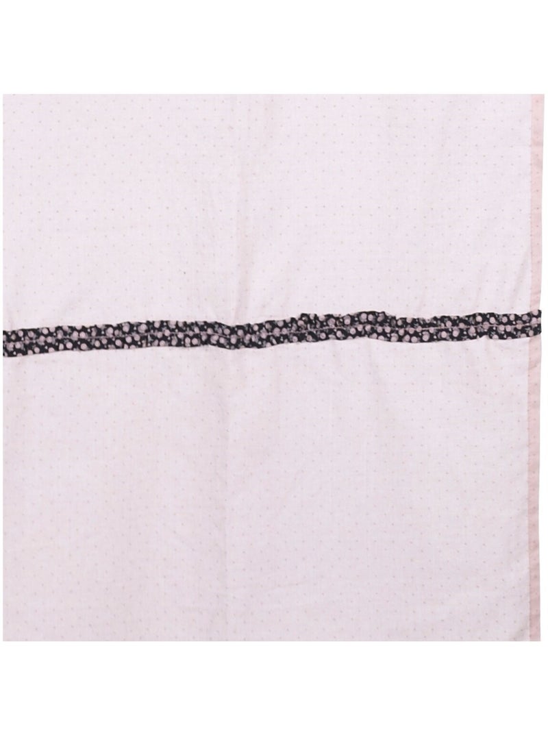 Rideau à pattes en coton - sauthon Rose - Kiabi