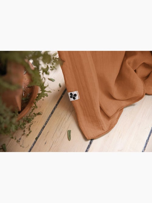 Rideau ajustable + 8 anneaux pince – gaze de coton – gaïa - Kiabi Rideau ajustable + 8 anneaux pince – gaze de coton – gaïa - Kiabi
