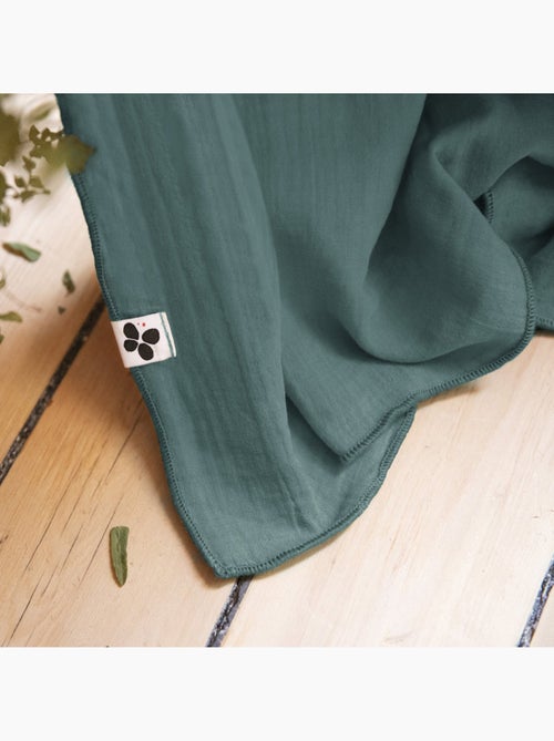 Rideau ajustable + 8 anneaux pince – gaze de coton – gaïa - Kiabi Rideau ajustable + 8 anneaux pince – gaze de coton – gaïa - Kiabi