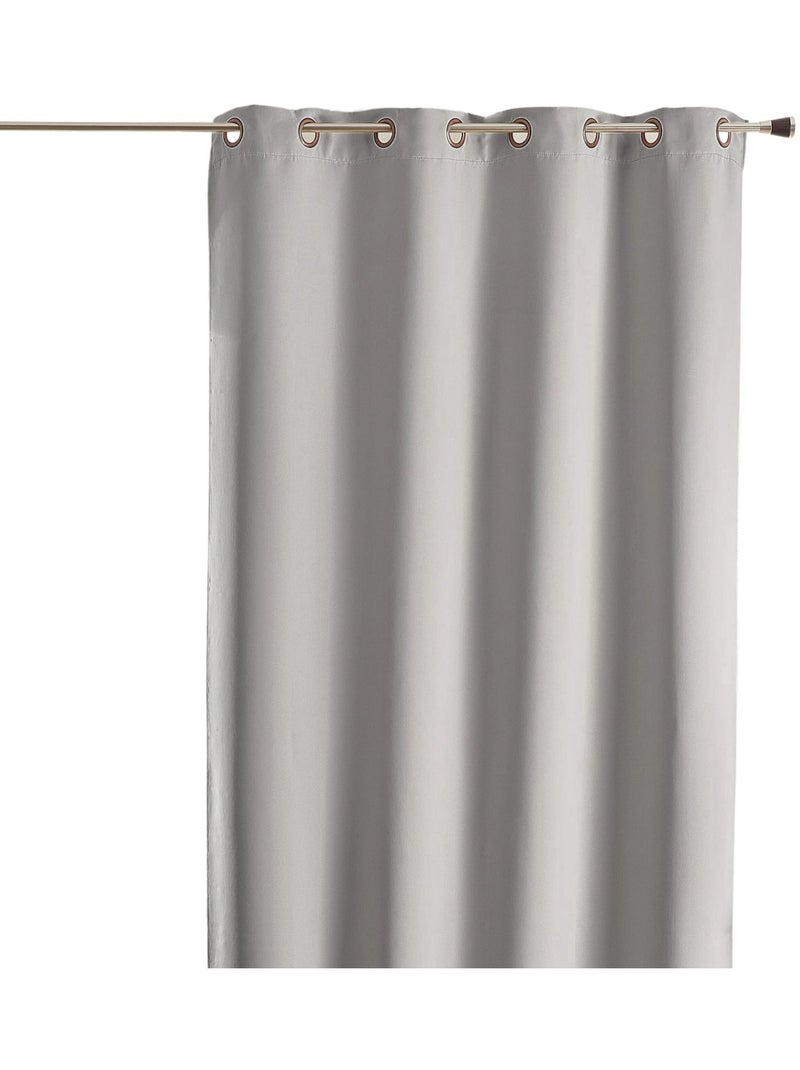 Rideau ameublement 80% occultant Argent - Kiabi