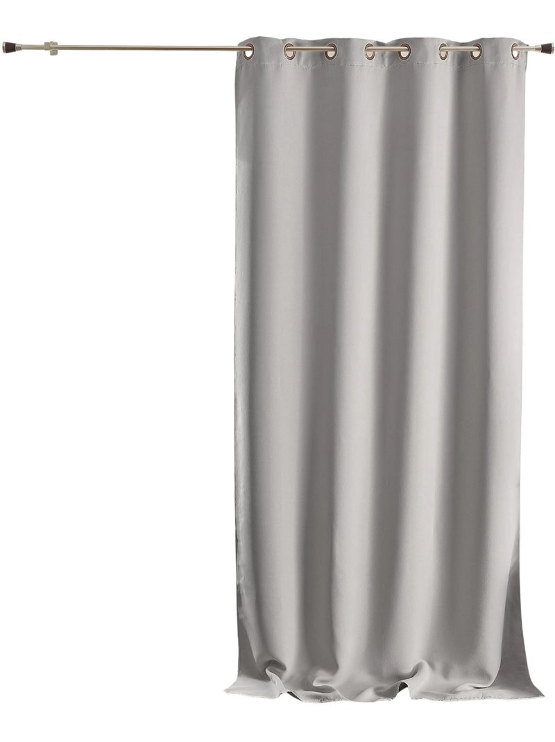 Rideau ameublement 80% occultant Argent - Kiabi