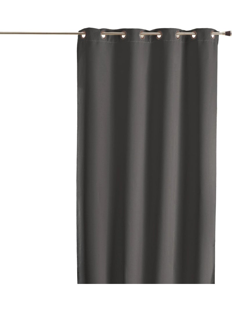 Rideau ameublement 80% occultant gris anthracite - Kiabi