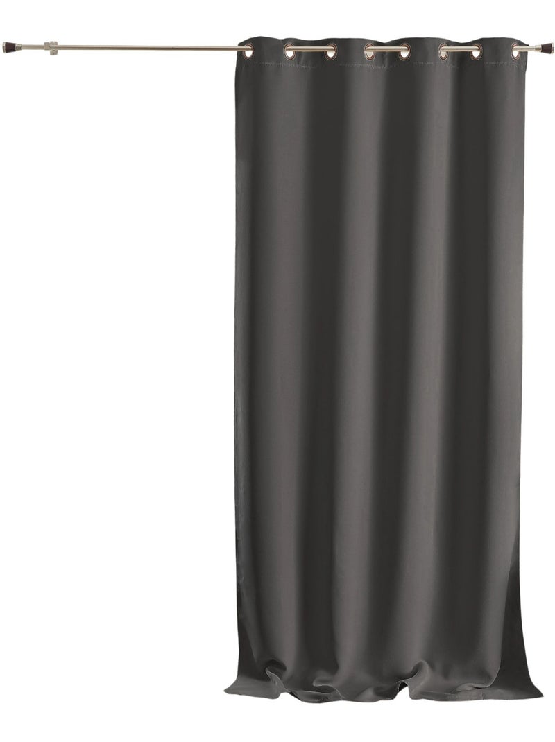 Rideau ameublement 80% occultant gris anthracite - Kiabi