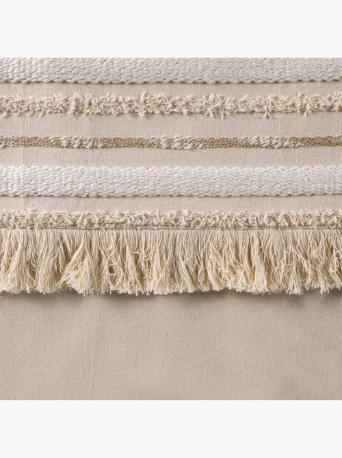 Rideau au top tissé et frangé - Kiabi
