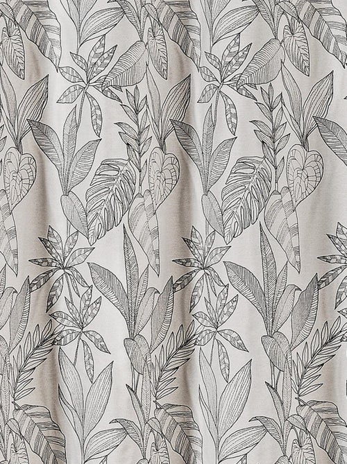 Rideau aux feuilles stylisées - Kiabi