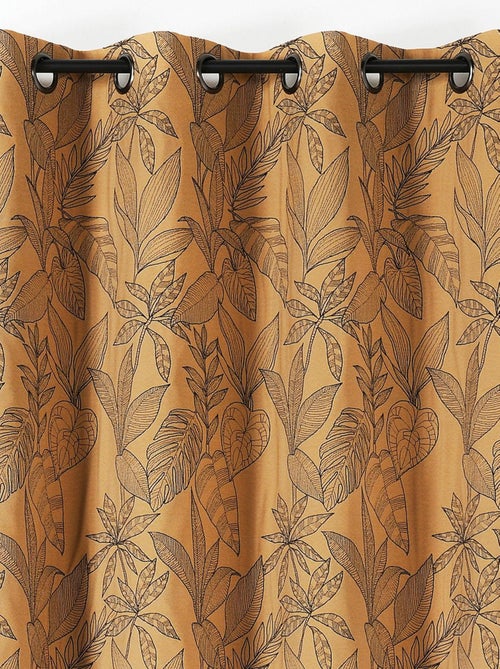 Rideau aux feuilles stylisées - Kiabi