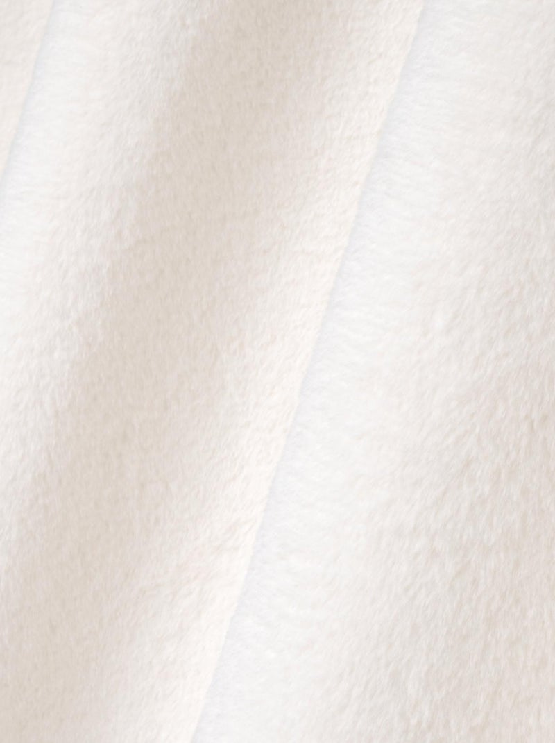 Rideau cocooning en imitation fourrure Blanc - Kiabi