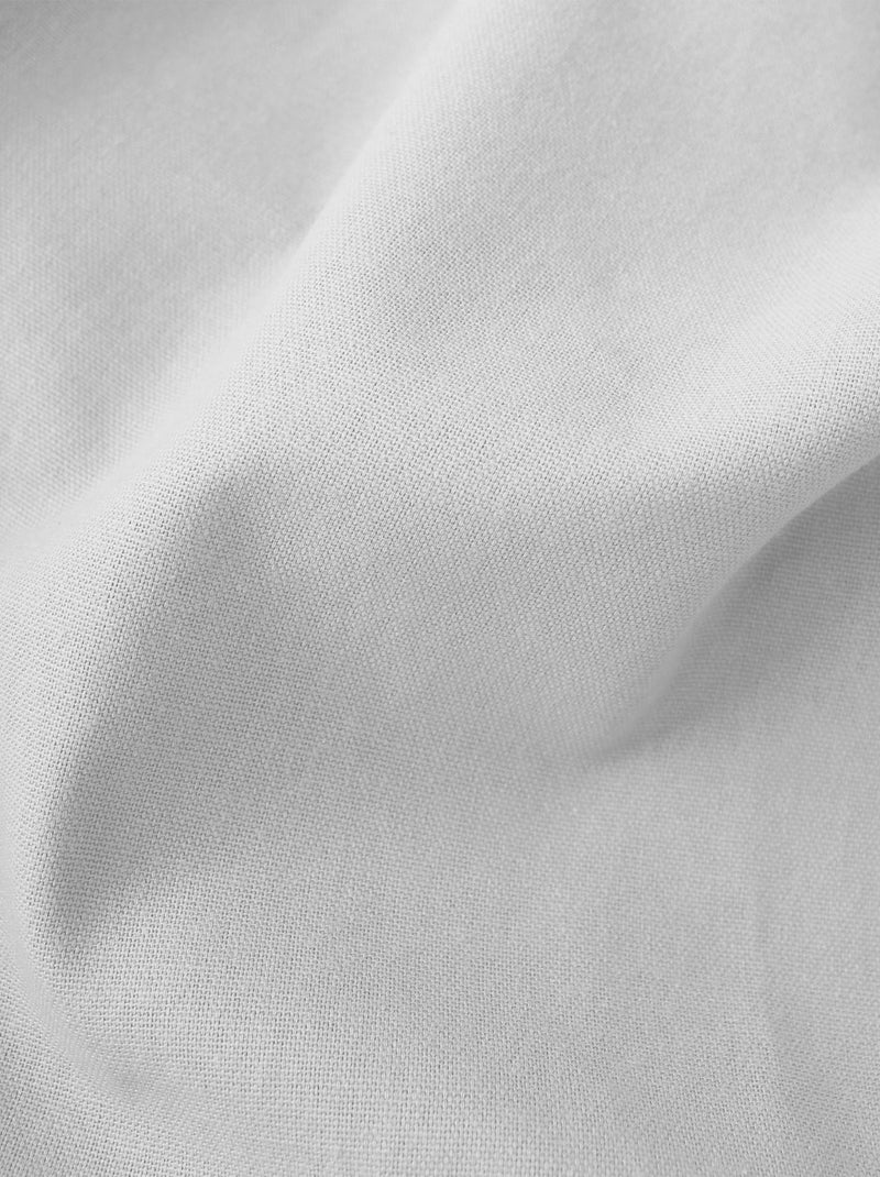 Rideau coloré en pur coton 8 œillets Blanc - Kiabi
