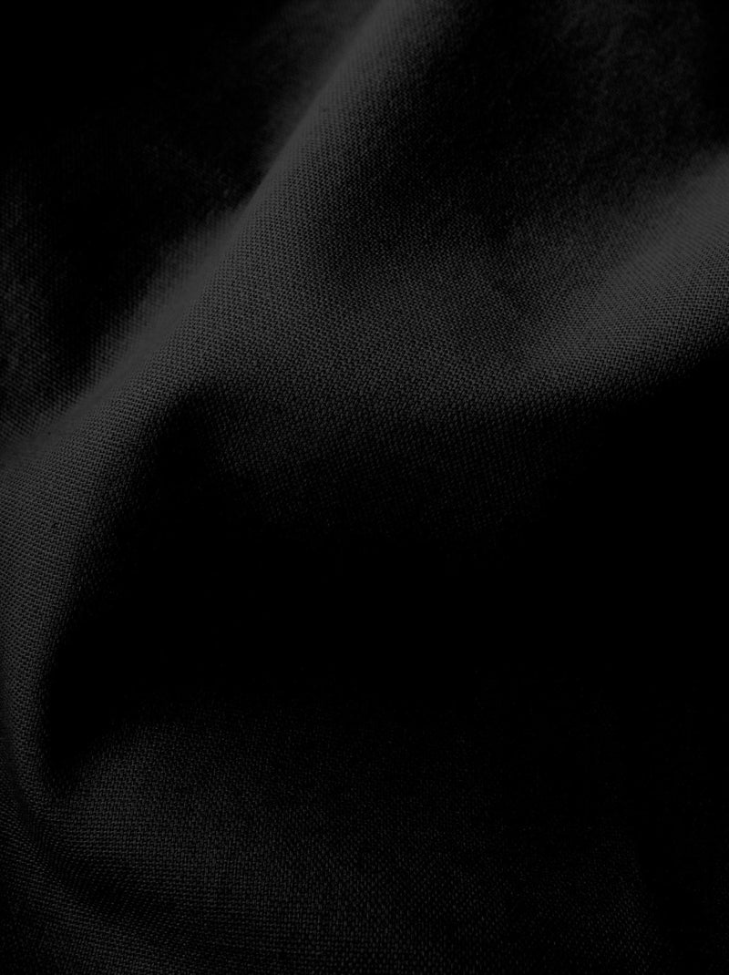 Rideau coloré en pur coton 8 œillets Noir - Kiabi
