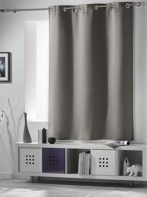 Rideau court obscurcissant 90 % adapté radiateur - Kiabi