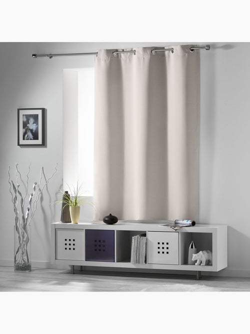 Rideau court obscurcissant 90 % adapté radiateur - Kiabi