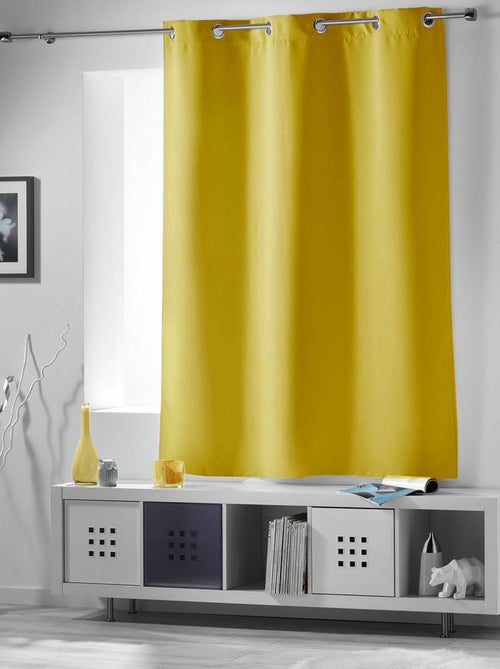 Rideau court obscurcissant 90 % adapté radiateur - Kiabi