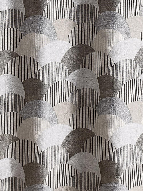 Rideau d'ameublement à jacquard arrondi - Kiabi