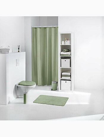 Rideau de douche vert sauge