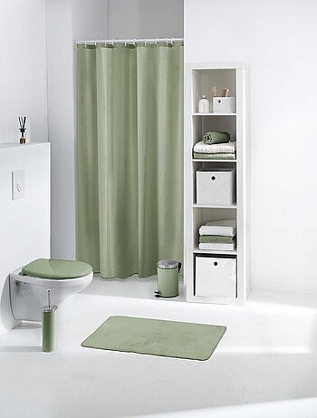 Rideau de douche vert sauge
