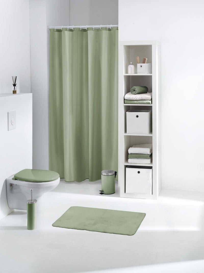 Rideau de douche vert sauge Vert Sauge - Kiabi