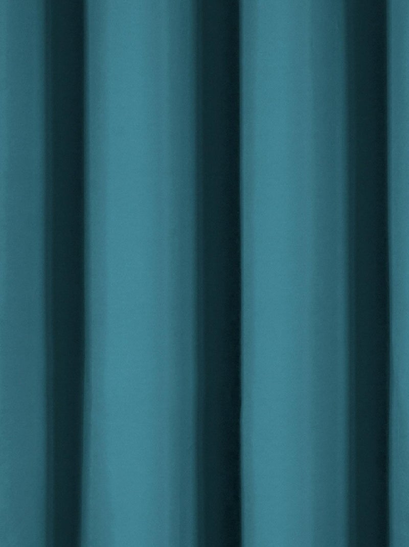 Rideau déco uni occultant et thermique Bleu - Kiabi