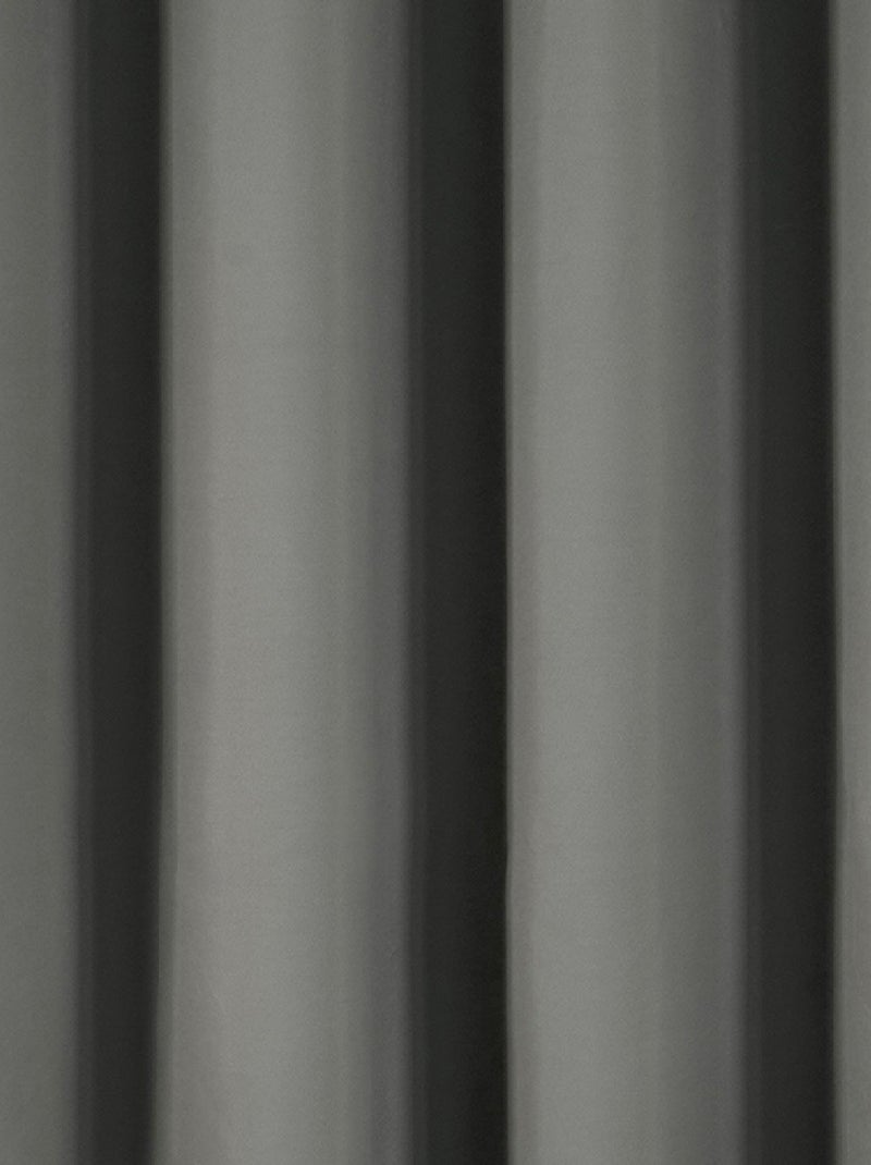 Rideau déco uni occultant et thermique gris anthracite - Kiabi