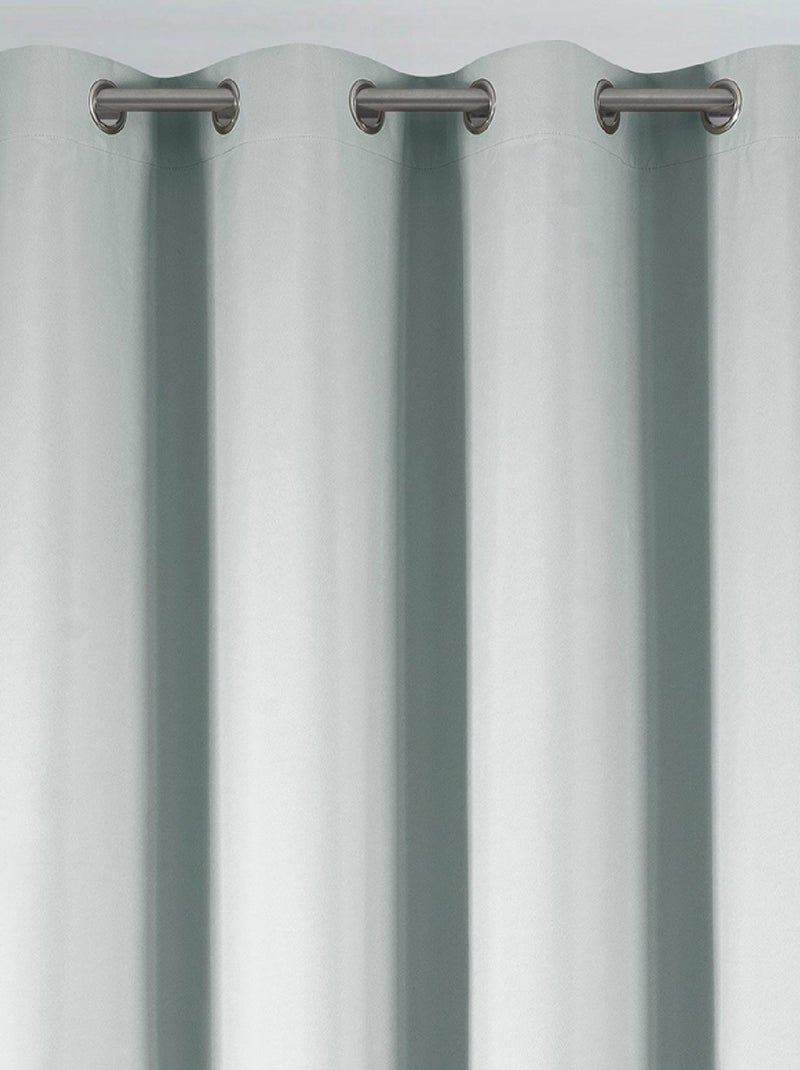 Rideau déco uni occultant et thermique Gris perle - Kiabi
