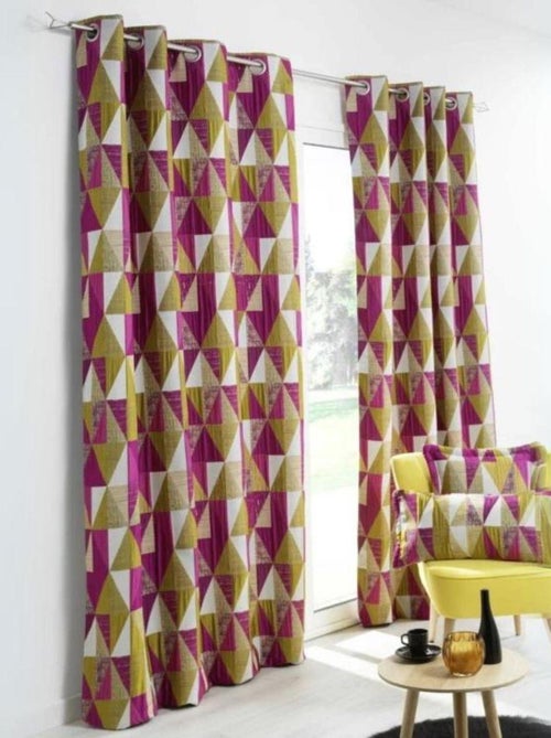 Rideau design à motifs triangulaires - Kiabi