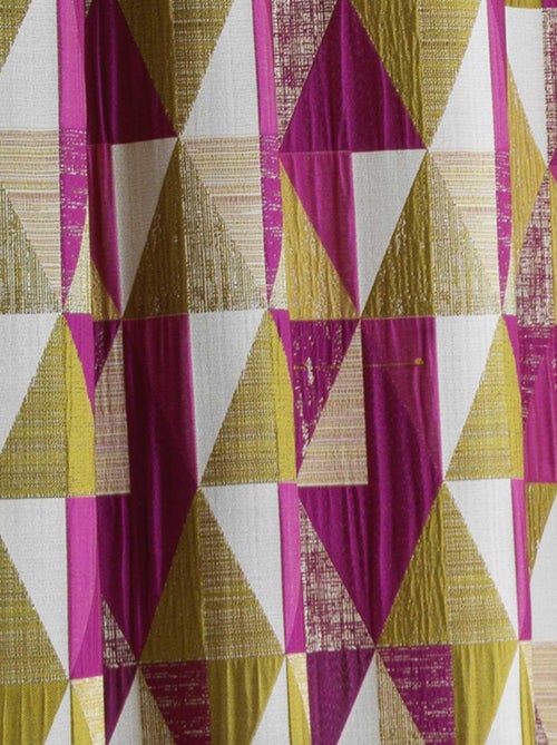 Rideau design à motifs triangulaires - Kiabi