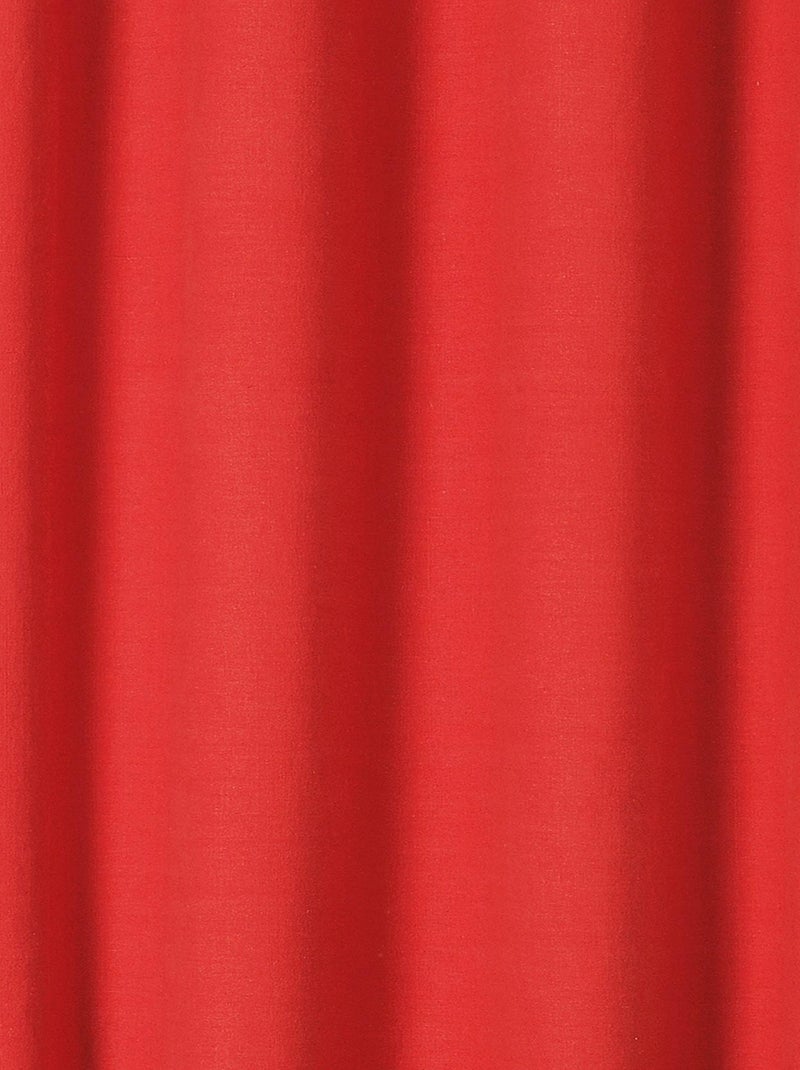 Rideau en 100% lin libeccio Rouge - Kiabi