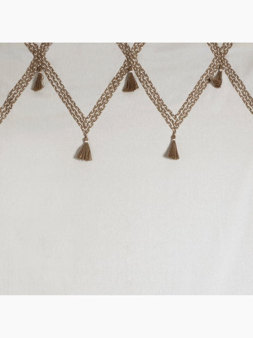 Rideau en coton et jute carmen - Kiabi