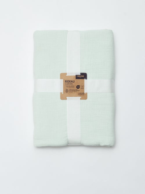 Rideau en gaze de coton - Kiabi