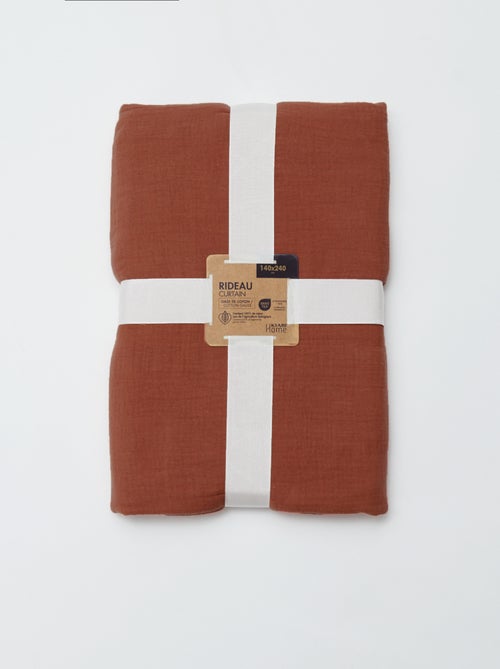 Rideau en gaze de coton - Kiabi