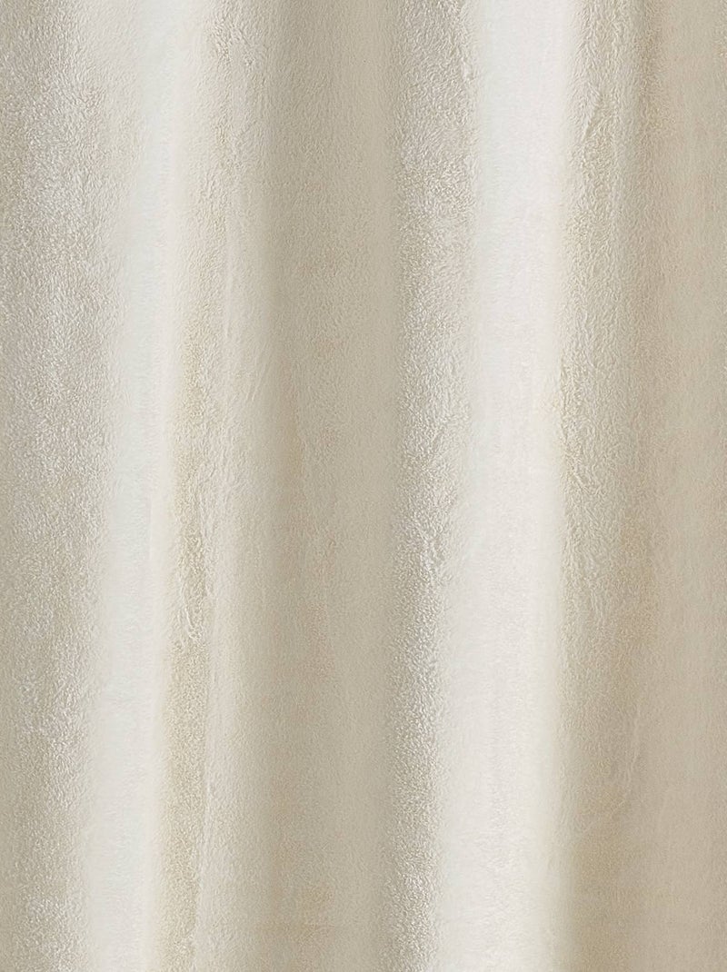 Rideau épais imitation fourrure polaire Blanc - Kiabi