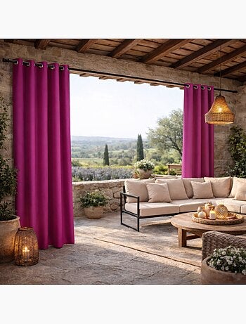 Rideau extérieur coloré imperméable résistant aux uv