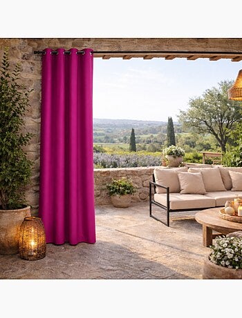 Rideau extérieur coloré imperméable résistant aux uv