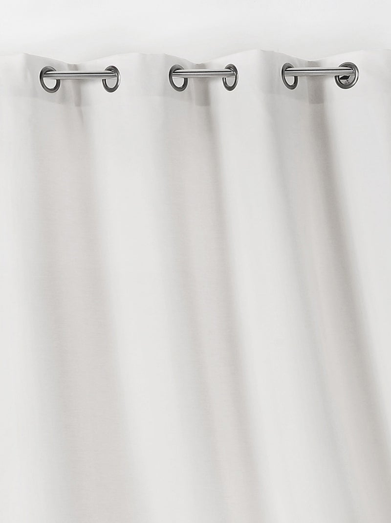 Rideau extérieur imperméable Ecru - Kiabi