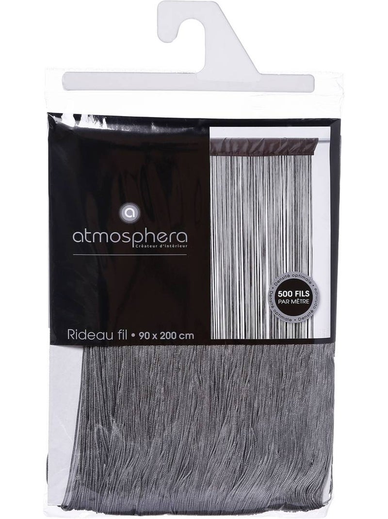 Rideau fil lanka Gris - Kiabi