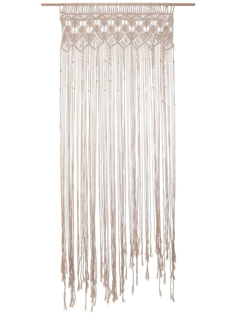 Rideau fil MACRAMÉ Beige - Kiabi